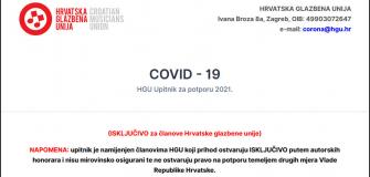 Novi upitnik za potporu COVID-19 iz Fonda solidarnosti HGU-a