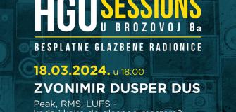 HGU Sessions u Brozovoj 8a, 18.3.2024. live stream – Zvonimir Dusper Dus