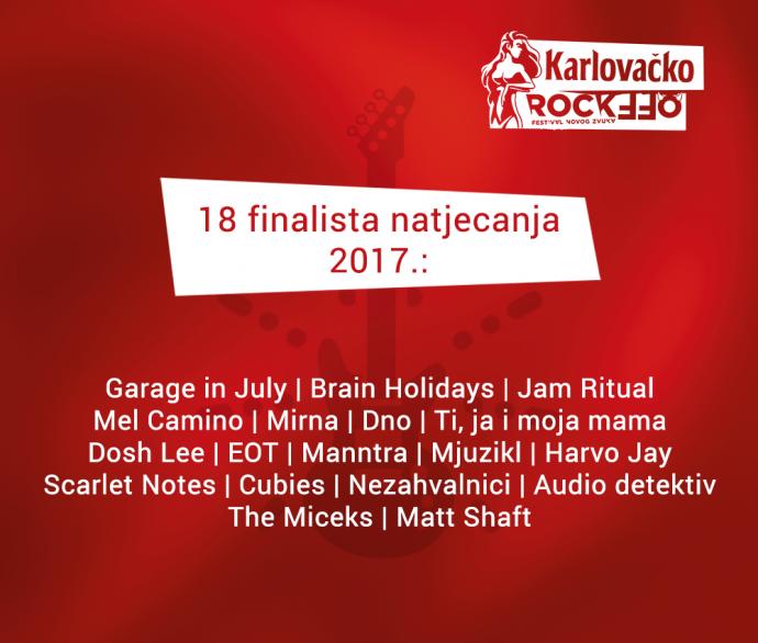 Odabrani finalisti ovogodišnjeg Karlovačko RockOff festivala!