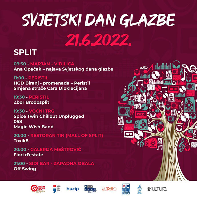 Svjetski dan glazbe 2022. - video prilog iz Splita