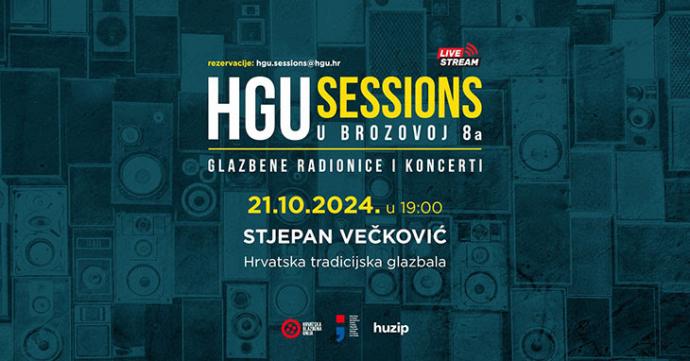 HGU Sessions u Brozovoj 8a 21.10.2024. live stream: STJEPAN VEČKOVIĆ - Hrvatska tradicijska glazbala