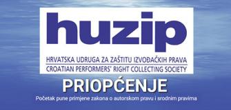 VAŽNO! Priopćenje HUZIP-a članstvu