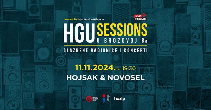 HGU Sessions u Brozovoj 8a 11.11.2024. live stream: Hojsak & Novosel