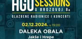 HGU Sessions u Brozovoj 8a, 2.12.2024. live stream: Daleka obala Jakše i Hrepe