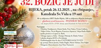 Tradicionalni koncert "Božić je judi" slavi svoju 32. godišnjicu (1994. - 2025.)