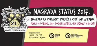 Nagrada Status 2017. - 9.5.2017. Rijeka