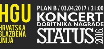 Snimka koncerta dobitnika Nagrade Status 2016.