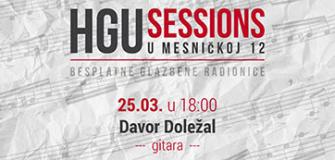 HGU SESSIONS: 25.3.2019. Davor Doležal, jazz gitara - besplatna glazbena radionica