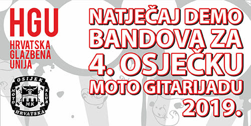 4. Osječka Moto Gitarijada 2019. - otvoren natječaj!