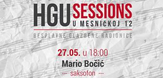 HGU SESSIONS u Mesničkoj: 27.5.2019. Mario Bočić, saksofon!