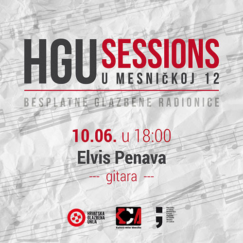 HGU Sessions u Mesničkoj - 10.6.2019. Elvis Penava, gitara i jazz standardi