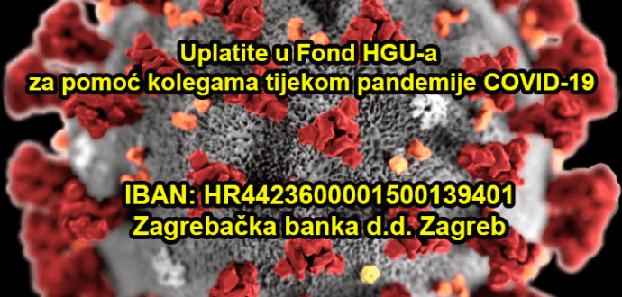 Uplatite u Fond HGU-a i solidarizirajte se s kolegama tijekom pandemije COVID-19